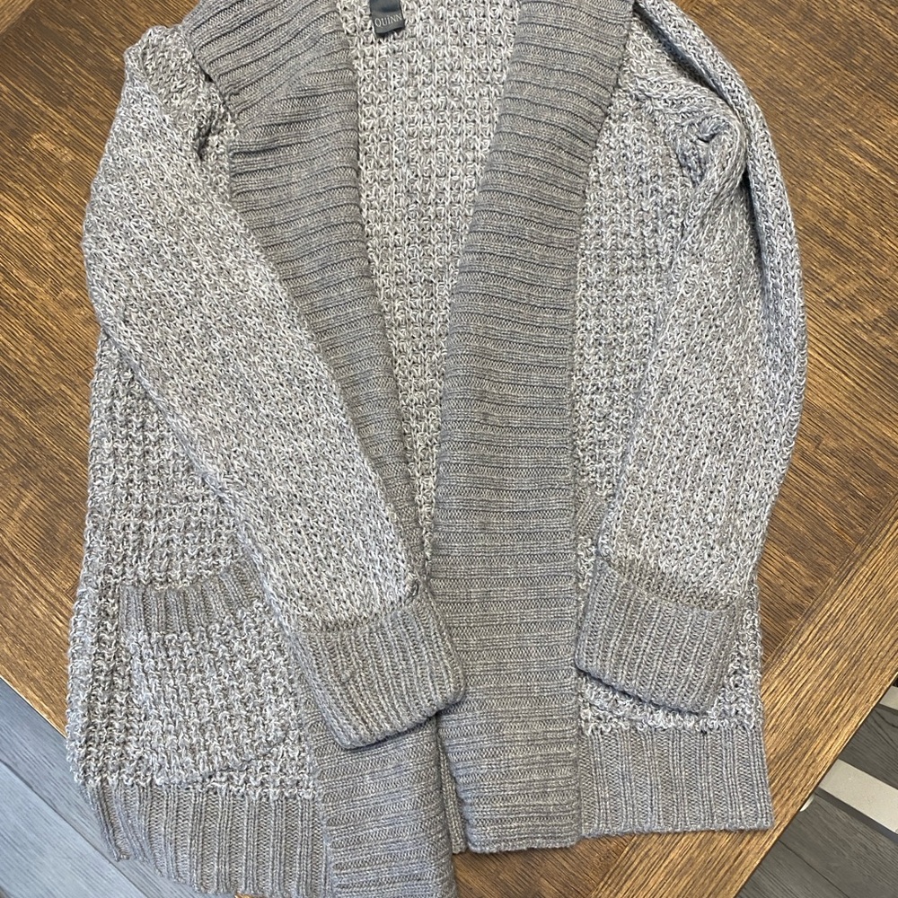 Quinn Heather Gray Cardigan Sweater